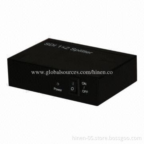 SDI 1X2 Splitter, Support Wide Range of Data Rate 270Mbps to 2.97Gbps